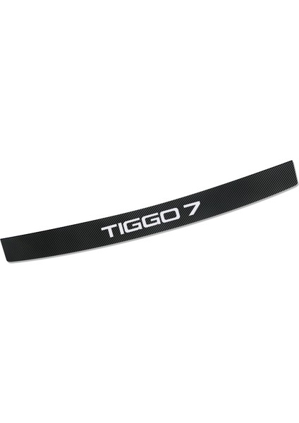 Tıggo 7 Chery Tıggo Pro 8 Için Araba Arka Tampon Yükleme Kenarı Koruma Stickerları E-Ticaret Güvenlik Plakası Süsleme Çıkartmaları (Yurt Dışından)