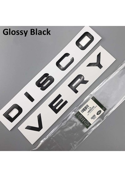 C Parlak Siyah Land Rover Range Rover Velar Spor Keşif Defender Krom Ön Başlık Sticker Için 3D Harf Araba Kaput Kaput Kapağı Amblemi (Yurt Dışından)