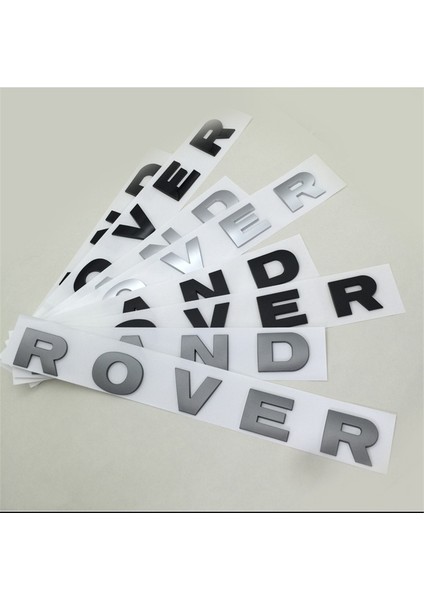 C Parlak Siyah Land Rover Range Rover Velar Spor Keşif Defender Krom Ön Başlık Sticker Için 3D Harf Araba Kaput Kaput Kapağı Amblemi (Yurt Dışından)