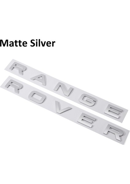 B Mat Gümüş Land Rover Range Rover Velar Spor Keşif Defender Krom Ön Başlık Sticker Için 3D Harf Araba Kaput Kaput Kapağı Amblemi (Yurt Dışından)