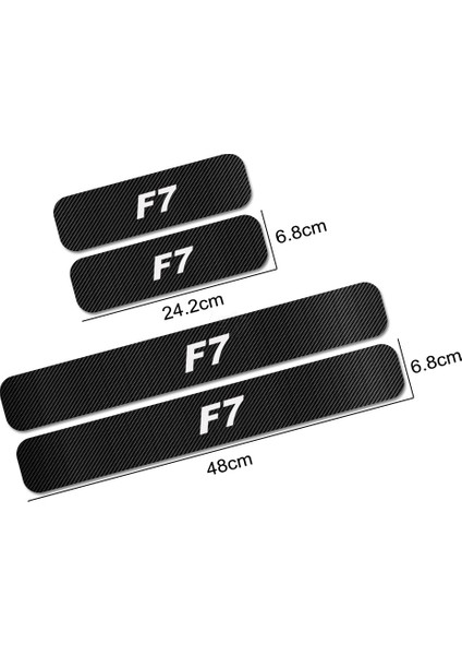 F7 Haval F7 F7X H5 H6 H7 H9 Jolıon Araba Kapı Eşik Plakası Koruyucu Sticker Karbon Fiber Etiketler Araba Stil (Yurt Dışından)