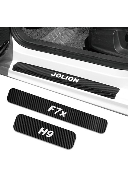 F7 Haval F7 F7X H5 H6 H7 H9 Jolıon Araba Kapı Eşik Plakası Koruyucu Sticker Karbon Fiber Etiketler Araba Stil (Yurt Dışından)