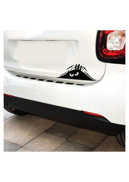 Stil 3 Araba Tasarımı Kum Canavarı Gizlice Bakın Creative Stil Su Geçirmez Vinil Sticker Pvc 3D Oyma Decal - Amaca Uygun (Yurt Dışından)