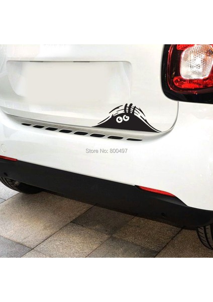 Stil 3 Araba Tasarımı Kum Canavarı Gizlice Bakın Creative Stil Su Geçirmez Vinil Sticker Pvc 3D Oyma Decal - Amaca Uygun (Yurt Dışından) modelleri