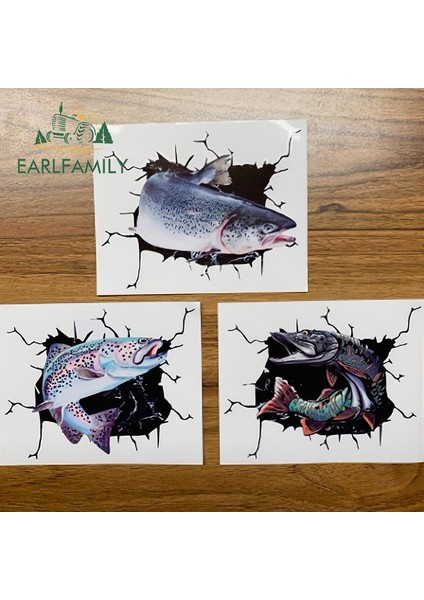 YT-162378-13CM Earlfamıly 13 cm Lüfer Balığı Kamyonet Araba Sticker Rv Jdm Sticker Oto Araç Aksesuarları Ön Cam Motosiklet Su Geçirmez Çıkartma (Yurt Dışından) indirimleri