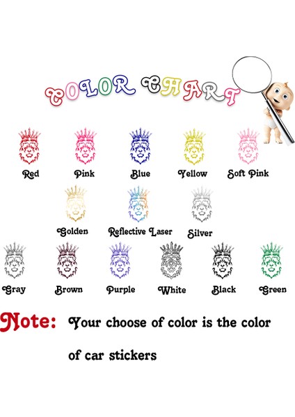 M 21CM x 34CM Yeni Tasarım Aslan Sticker'lar Arabalar Için Araba Stil Araba Cam Tampon Kamyon Etiket Vinil Su Geçirmez Araba Sticker Grafikleri (Yurt Dışından) indirimleri