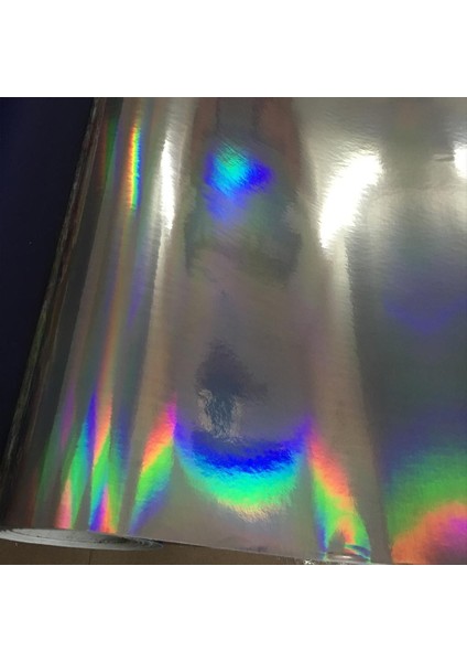 30CMX100CM 30*100 cm Gümüş Lazer Krom Kaplama Vinil Holografik Araba Kaplama Filmi Gökkuşağı Araba Gövde Süsleme Krom Sticker Sayfa Etiketi (Yurt Dışından)