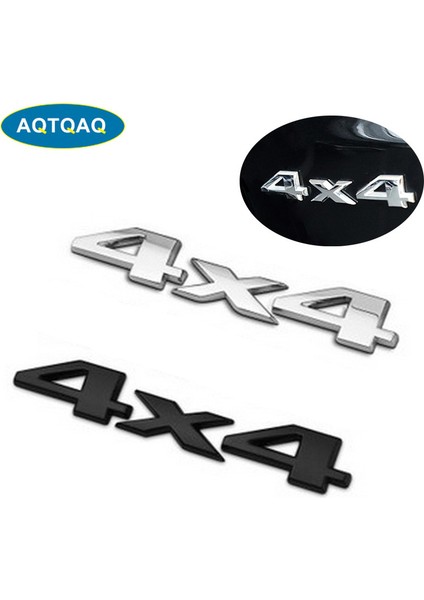 Gümüş Araba Sticker Aqtqaq 3D 4x4 Dört Tekerlekten Çekişli Araba Sticker Logo Amblemi Etiketler Araba Süsleme Aksesuarları Için Frod Bmw Lada Honda Audi Toyota (Yurt Dışından) fiyatları
