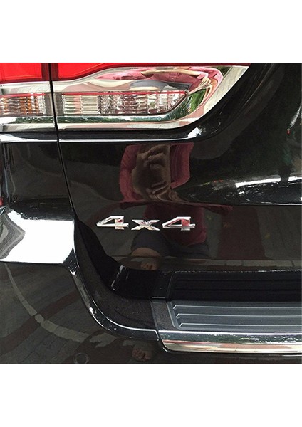 Gümüş Araba Sticker Aqtqaq 3D 4x4 Dört Tekerlekten Çekişli Araba Sticker Logo Amblemi Etiketler Araba Süsleme Aksesuarları Için Frod Bmw Lada Honda Audi Toyota (Yurt Dışından) modelleri