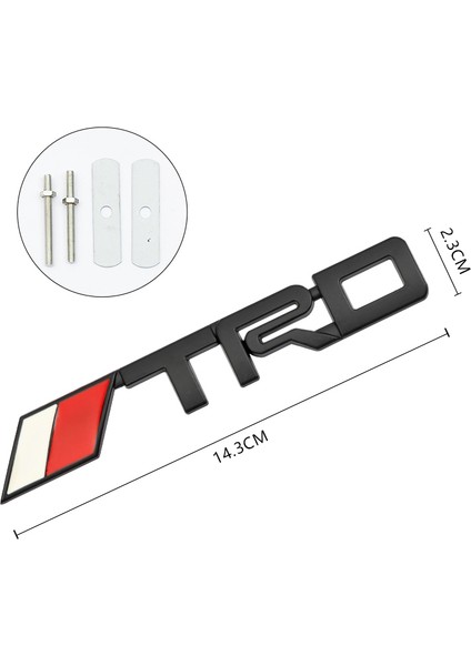 Gümüş Rengi Toyota Reiz Camry Trd Izgarası Etiket Araba Kafa Izgarası Amblemi Rozeti Sticker Araba Stili (Yurt Dışından) fiyatları