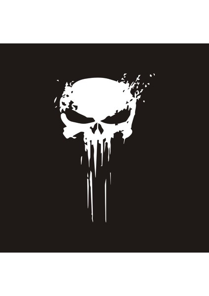 Siyah 22*15CM Punisher Kafatası Sticker 3D Araba Sticker ve Decal Araba Kan Vinyl Yansıtıcı Sticker Araba Tasarım Aksesuarları Stickerler (Yurt Dışından) fiyatları