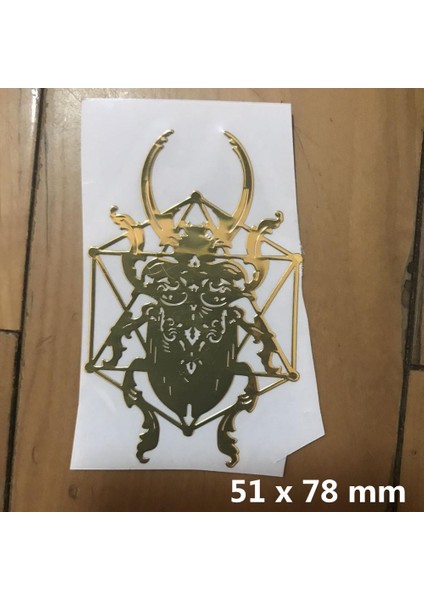 Mt-71 Tanrı Üç Ratels MT-057 #7.5x1.8 cm Sınırlı Sayıda Amblem Yaratıcı 3D Metal Araba Stickerları Mobil Telefonlar Için (Yurt Dışından)