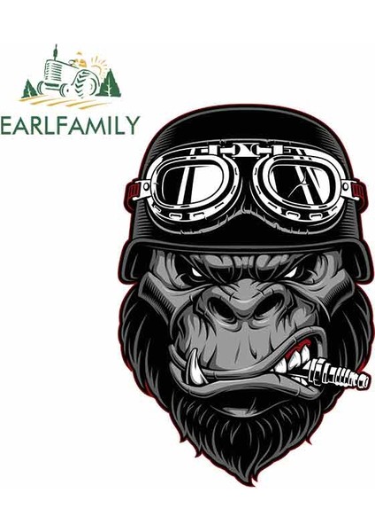 Stil F Gorilla Biker Çizgi Film Araba Sticker Kask Motosiklet Güneşlik Vinil Jdm Tampon Bagaj Kamyon Grafikleri - 13CM x 8.7cm Boyutunda (Yurt Dışından) fiyatları