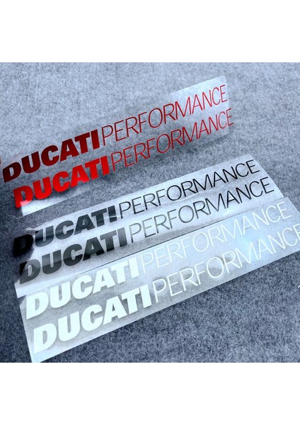 40CM x 2 Adet Ducati Performance Corse Yakıt Tankı Yan Gövde Pedal Stickerları Fairing Yarış Logosu Vinil Reflektif Çıkartmalar Seti (Yurt Dışından)