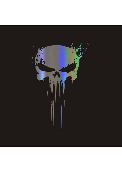 Siyah 22*15CM Punisher Kafatası Sticker 3D Araba Sticker ve Decal Araba Kan Vinyl Yansıtıcı Sticker Araba Tasarım Aksesuarları Stickerler (Yurt Dışından) fırsatları