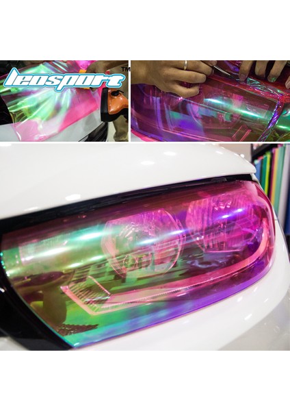 Renkli Altın 30CCMLOT Değişen Renkli Şeffaf Koruyucu Kameleon Araba Far Stop Lambaları Tint Koruma Vinyl Filmi Sticker (Yurt Dışından)