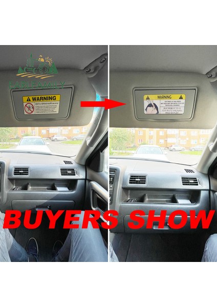 13CM Earlfamıly Komik Araba Stickerı Külot Uyarı Bakış Tokat Çıkartma Anime Vinil Jdm Pencere Duvar Stickerları (Yurt Dışından) fırsatları