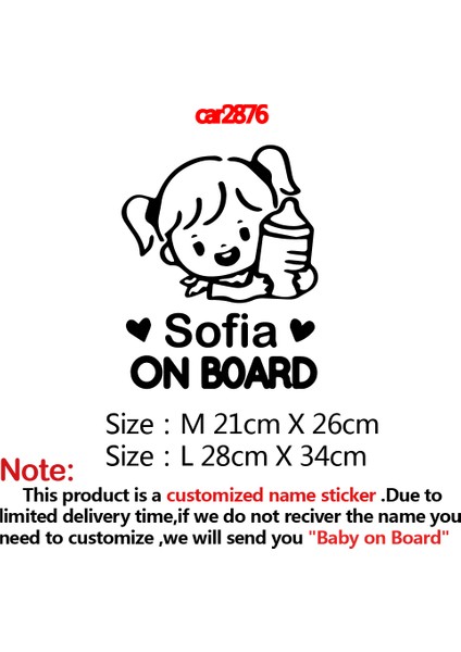 8-Gümüş Tarzı Boyut M-21 cm 10 Adet Kişiselleştirilebilir Isimli Bebek Araba Sticker Vinil Stickerlar Araba Gövde Etiketi Pencere Stickerları Araba Süsleme Dekorasyonu (Yurt Dışından)