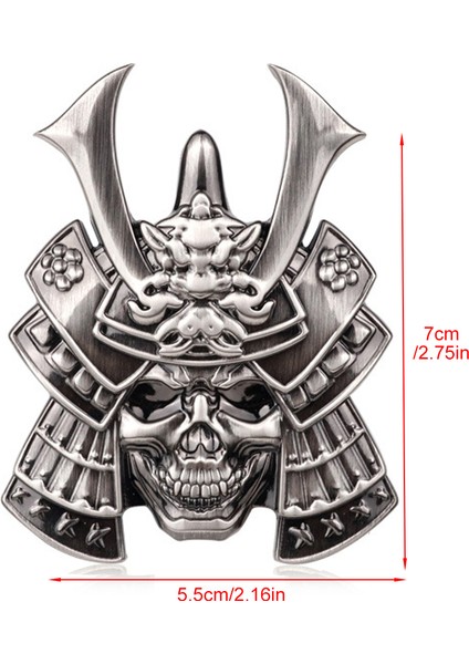 Stil - 5 Premium Savaşçı Metal Araba Yan Çamurluk Arka Bagaj Kafatası Rozeti Etiket Aracı Kamyon Motosiklet Rv Için 3D Araba Sticker (Yurt Dışından)