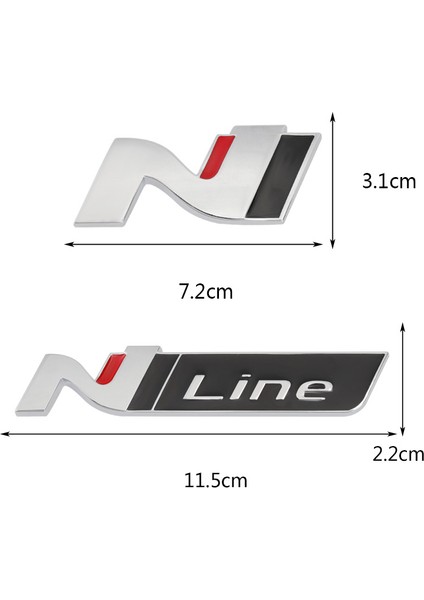 Altın Hyundai I Sonata Elantra Veloster Kona Tucson N Line Stil Için Ön Izgara Için Araba Sticker N Line Nline Rozeti Amblemi Etiket (Yurt Dışından) fırsatları