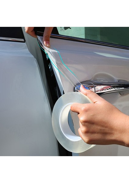 30MM x 10M Araba Sticker Koruma Şeridi Şeffaf Film Gövde Nano Velcro Araba Kapı Kenar Koruma Çarpışma Önleyici Çizik Otomatik Kapı Koruma (Yurt Dışından) modelleri