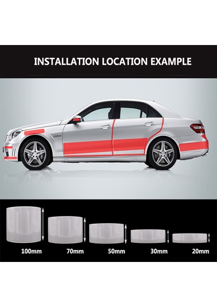 30MM x 10M Araba Sticker Koruma Şeridi Şeffaf Film Gövde Nano Velcro Araba Kapı Kenar Koruma Çarpışma Önleyici Çizik Otomatik Kapı Koruma (Yurt Dışından) fırsatları