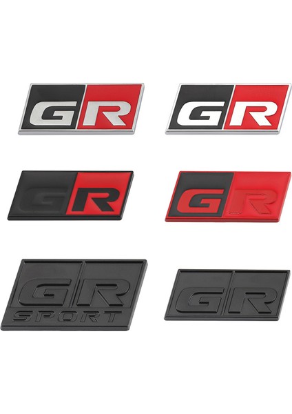 Açık Yeşil Toyota Hv Yaris Rz Rc Rs C-Hr Corolla Prius Harrier Camry Tacoma Venza Rav4 gr Için Araba Sticker gr Sport Logo Amblem Rozet Etiketler (Yurt Dışından)