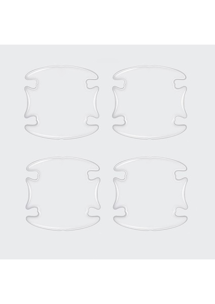 Byd Stili Için 4ps Kapı Kase Araba Kapı Sticker Çizilmelere Dayanıklı Kılıf Otomatik Kolu Koruma Filmi Dış Aksesuar Araba Dekor Araba Sticker (Yurt Dışından)
