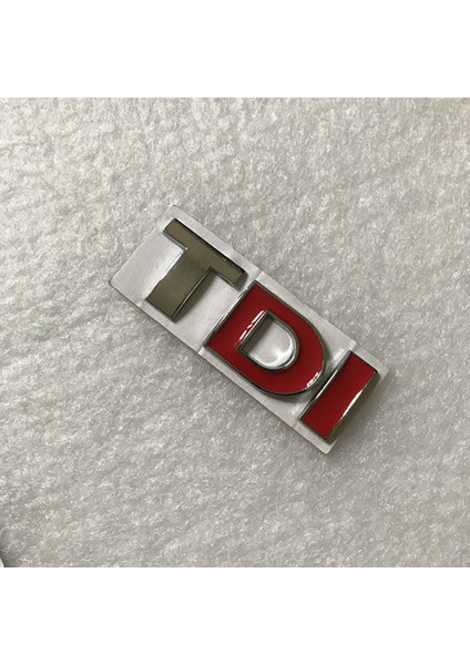 Krom T Kırmızı Dı Yeni Metal Tdı Rozeti Amblem Çıkartma Sticker Logo Polo Golf Jetta Passat B5 B6 Gtı Touran Bora Araba Süsleme Için (Yurt Dışından)
