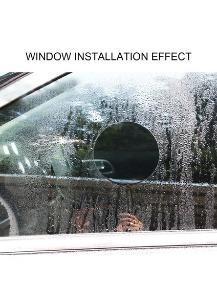 2 Adet 80MMX80MM Yağmura Dayanıklı Net Araba Film Arka Görüş Aynası Koruma Su Geçirmez Film Otomatik Pencere Cam Sticker Film - (Yurt Dışından)