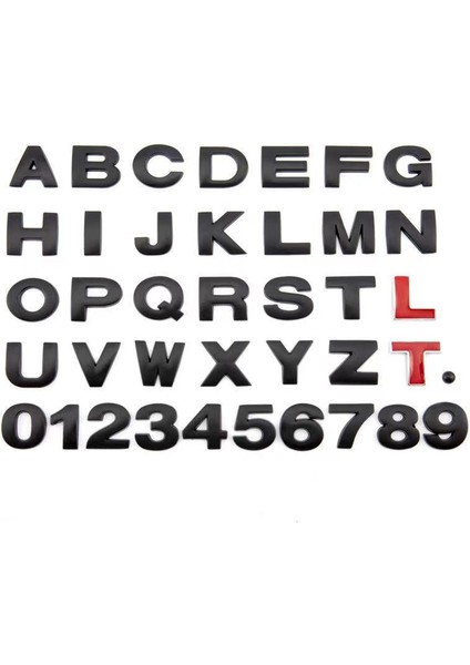 W Stili 25MM Metal Dıy Harfler Alfabe Amblem Sayılar Krom Etiketleme Araba Sticker Dijital Rozet Aksesuarları Motosiklet (Yurt Dışından) fırsatları