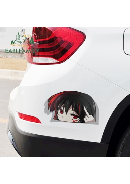 13CM Earlfamıly Komik Araba Sticker Akame Ga Kill Peeker Peek Anime Vinil Jdm Araba Stil Pencere Bagaj Laptop 3D Çıkartma (Yurt Dışından) fiyatları