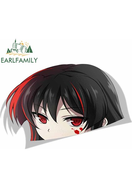 13CM Earlfamıly Komik Araba Sticker Akame Ga Kill Peeker Peek Anime Vinil Jdm Araba Stil Pencere Bagaj Laptop 3D Çıkartma (Yurt Dışından) indirimleri