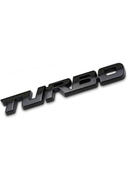 1.4X12CM Turbo Metal Araba Etiketi Rozeti Yapışkanlı Oto Sticker Arka Kapak Rozeti Araba Gövde Süsü Sticker 3D Etiket Rozeti Aksesuar Iç Mekan (Yurt Dışından)