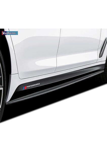 M3 G80 Stili Için Parlak Siyah Bmw F20 F40 F22 F30 E90 F32 F10 F06 F07 F E60 Z4 G20 F15 F16 G30 X1 Için M Performans Kapı Yan Etek Sticker Çıkartması (Yurt Dışından)