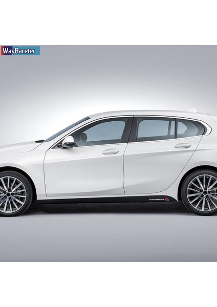 M3 G80 Stili Için Parlak Siyah Bmw F20 F40 F22 F30 E90 F32 F10 F06 F07 F E60 Z4 G20 F15 F16 G30 X1 Için M Performans Kapı Yan Etek Sticker Çıkartması (Yurt Dışından)
