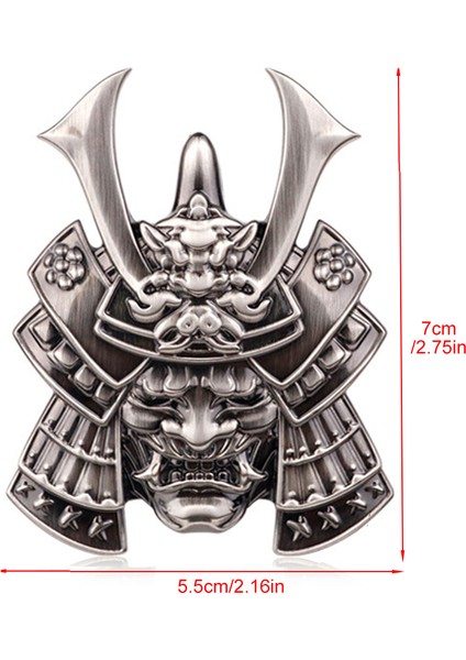 Stil - 7 Premium Savaşçı Metal Araba Yan Çamurluk Arka Bagaj Kafatası Rozeti Etiket Aracı Kamyon Motosiklet Rv Için 3D Araba Sticker (Yurt Dışından)
