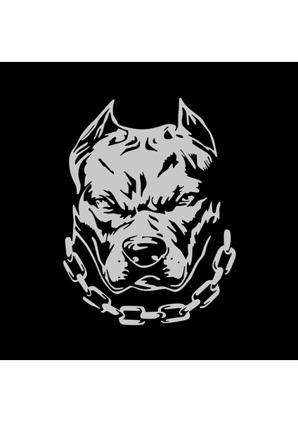Uzunluk 16CM Kuralım Hayatım Pitbull Köpek Zincirli Vinil Araba Sticker Volkswagen Bmw E46 Bmw E90 Passat B6 Araba Sticker Oto Aksesuarları (Yurt Dışından) fırsatları
