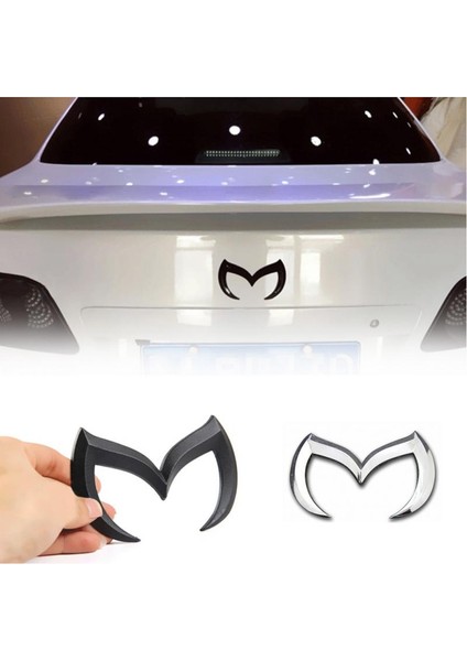 Siyah Mazda M Yarasa Araba Sticker Süsleme Metal Araba Kuyruk Kaput Çıkartmaları Mazda 6 3 Için (Yurt Dışından) fırsatları