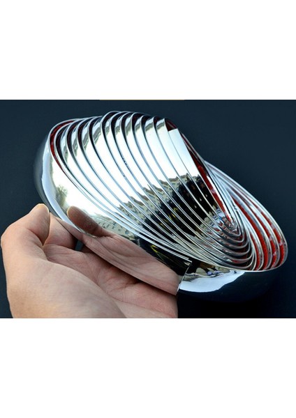 6mm Krom Molding Trim Araç Stil Kapı Koruyucu Sticker Şerit Tampon Izgarası Araç Anti-Çarpışma Bandı Dekorasyon Dış Cephe (Yurt Dışından)