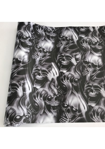50CM x 152CM Kendinden Yapışkanlı Araba Sticker Bomba Wrap Folyo Jdm Kafatası Grafiti Çizgi Film Baskılı Sticker Bomba Vinil Araba Motosiklet Çıkartması (Yurt Dışından) fırsatları