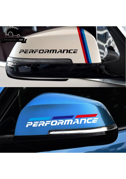 B Siyah Bmw Serisi Gt X1 X3 X4 X5 X6 F15 F16 F18 F10 F25 F30 F31 F34 Için 2 Adet M Power Performans Araba Arka Görüş Aynası Sticker (Yurt Dışından)
