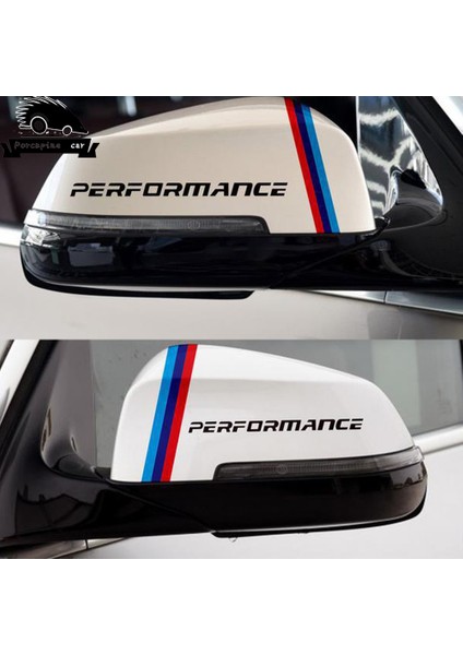 B Siyah Bmw Serisi Gt X1 X3 X4 X5 X6 F15 F16 F18 F10 F25 F30 F31 F34 Için 2 Adet M Power Performans Araba Arka Görüş Aynası Sticker (Yurt Dışından)