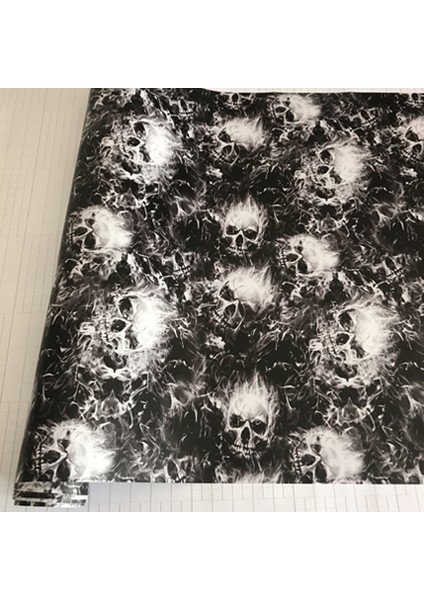50CM x 200CM Kendinden Yapışkanlı Araba Sticker Bomba Wrap Folyo Jdm Kafatası Grafiti Çizgi Film Baskılı Sticker Bomba Vinil Araba Motosiklet Çıkartması (Yurt Dışından)