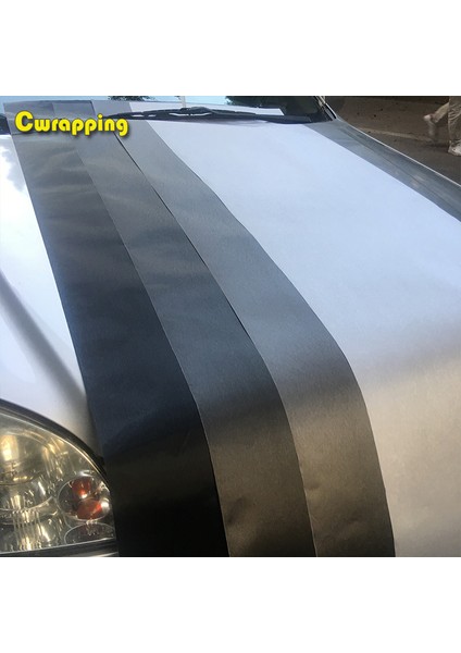 50CM x 300CM 50 cm * M Araç Kaplama Mat Fırçalanmış Alüminyum Araç Sarma Vinil Film Levha Motosiklet Otomobiller Araç Sticker Decal (Yurt Dışından)