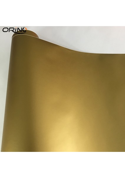 10CM x 152CM Öz Yapışkanlı Pvc Altın Mat Vinyl Sarma Araba Sticker Etiket Hava Tahliye ile Araba Kaplama Folyo (Yurt Dışından) fırsatları