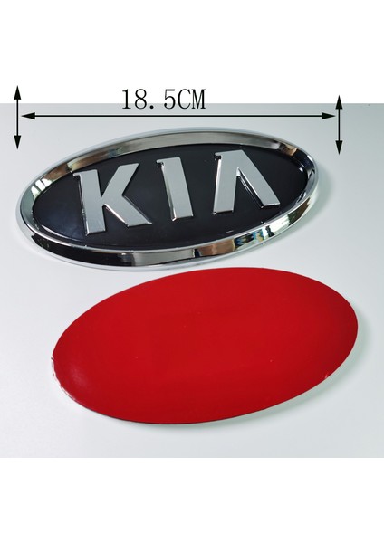 Kıa-18.5cm Kia K2 K3 K7 K4 Sportage Ön ve Arka Araba Logosu Stickeri Arka Tampon Kuyruk Kapı Bagaj Sticker Araba Arka Amblem Sticker Aksesuarları (Yurt Dışından)