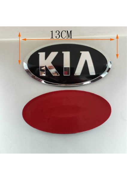 Kıa-18.5cm Kia K2 K3 K7 K4 Sportage Ön ve Arka Araba Logosu Stickeri Arka Tampon Kuyruk Kapı Bagaj Sticker Araba Arka Amblem Sticker Aksesuarları (Yurt Dışından) fırsatları