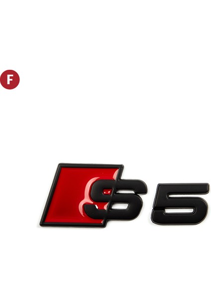 Açık Yeşil Audi Rs4 Rs5 Rs6 Araç Stili Metal Araba Sticker Rozeti Amblem 3D Metal Araba Sticker Logo Oto Aksesuarları Modifiye (Yurt Dışından)