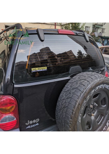 CAI5500 Earlfamıly 15CM x 3cm No Road No Problem Araba Sticker Vinil Komik Tampon 4x4 Suv Offroad 4WD Araba Stil Aksesuarları (Yurt Dışından) modelleri